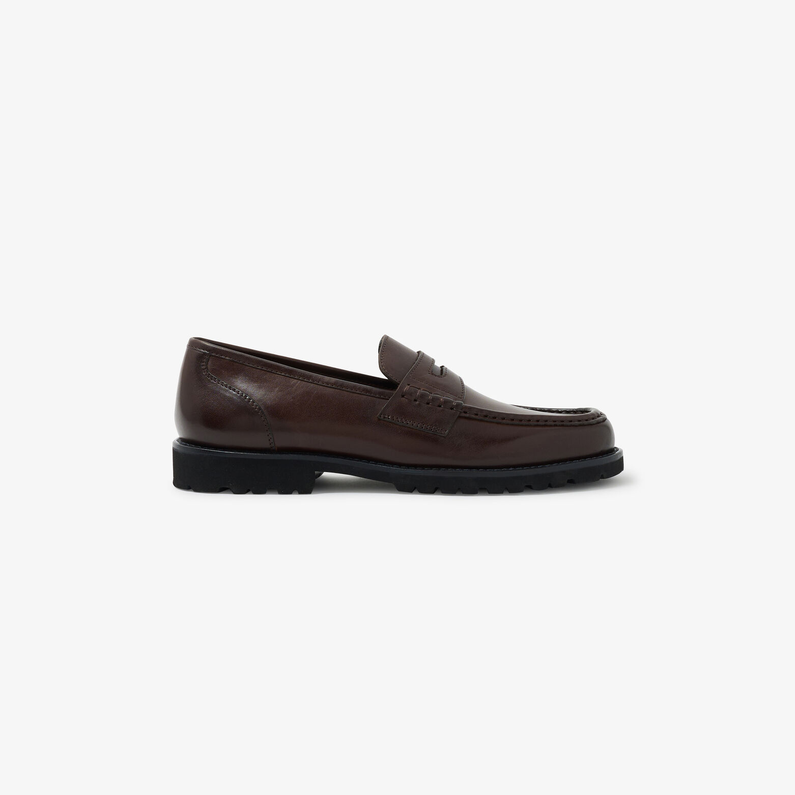 Mocassins in leer 