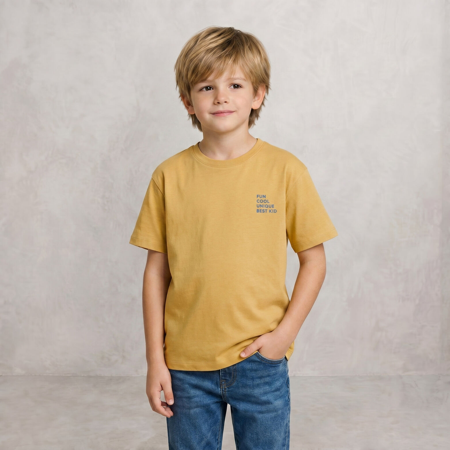 Tee shirt enfant  f&ecirc;te des p&egrave;res imprim&eacute; poitrine