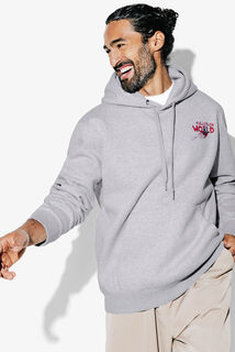 Sweat &agrave; capuche relax avec imprim&eacute; devant et dos