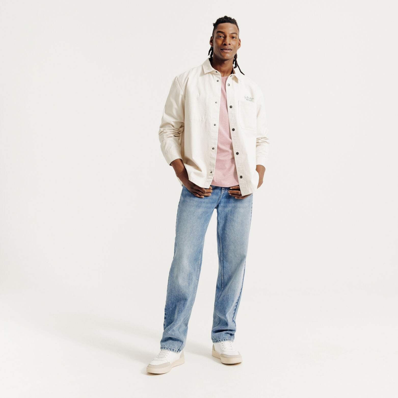 Tee shirt effet microray&eacute; broderie poitrine