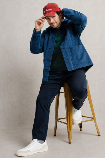 Pull col rond torsad&eacute;