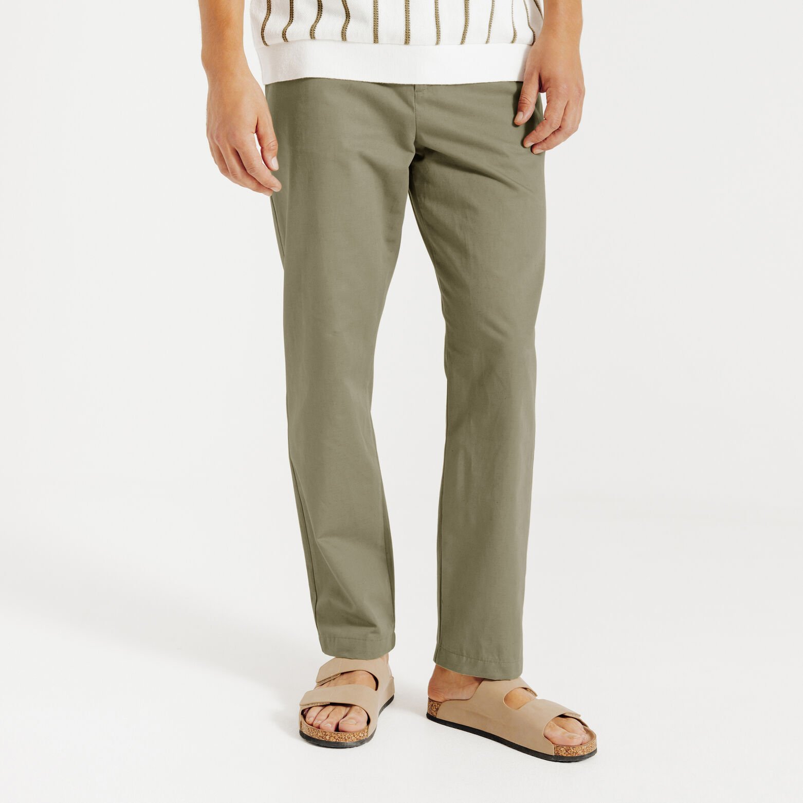 Pantalon chino tapered 7/8ème