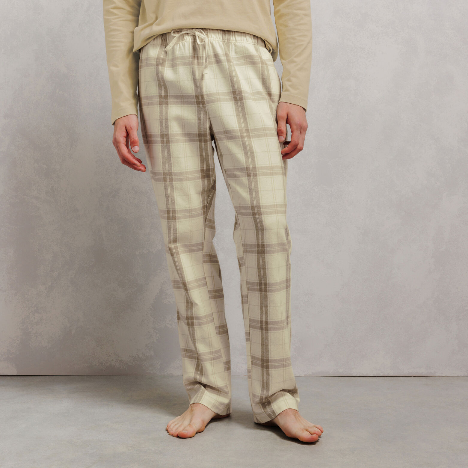 Ensemble pyjama flanelle &agrave; carreaux