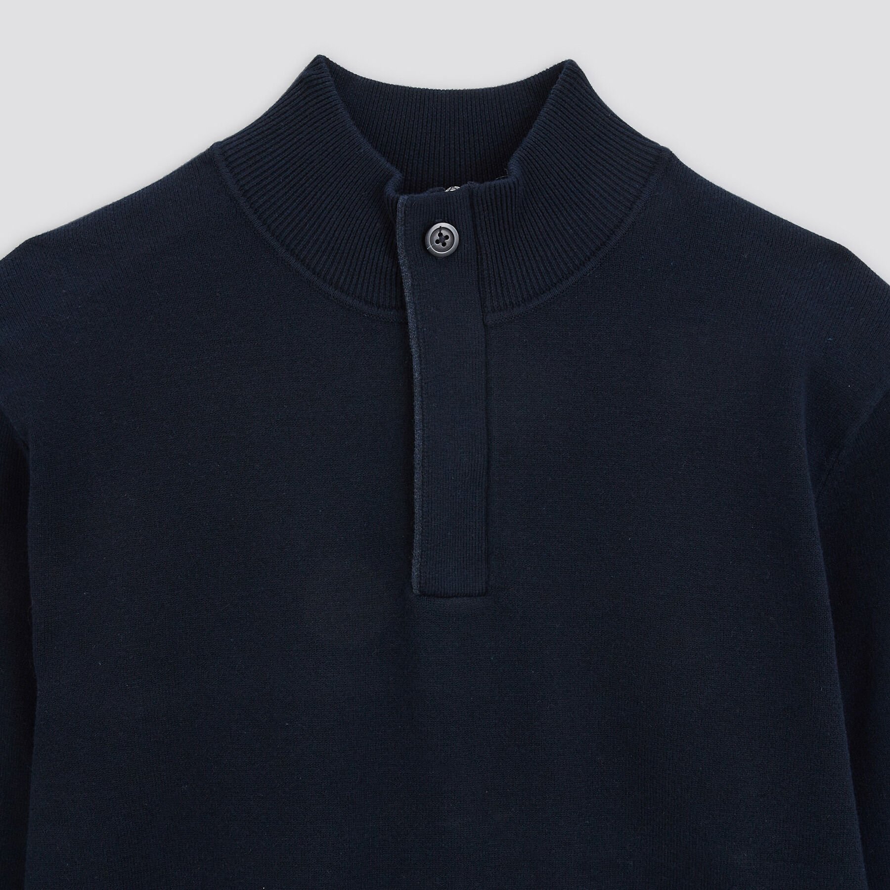 Pull a col montant zippe Bleu moyen Jules