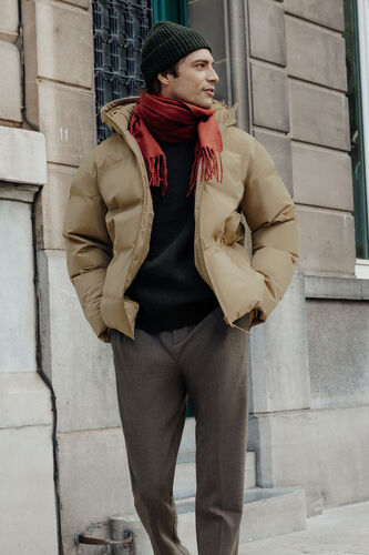 Doudoune zippée à capuche