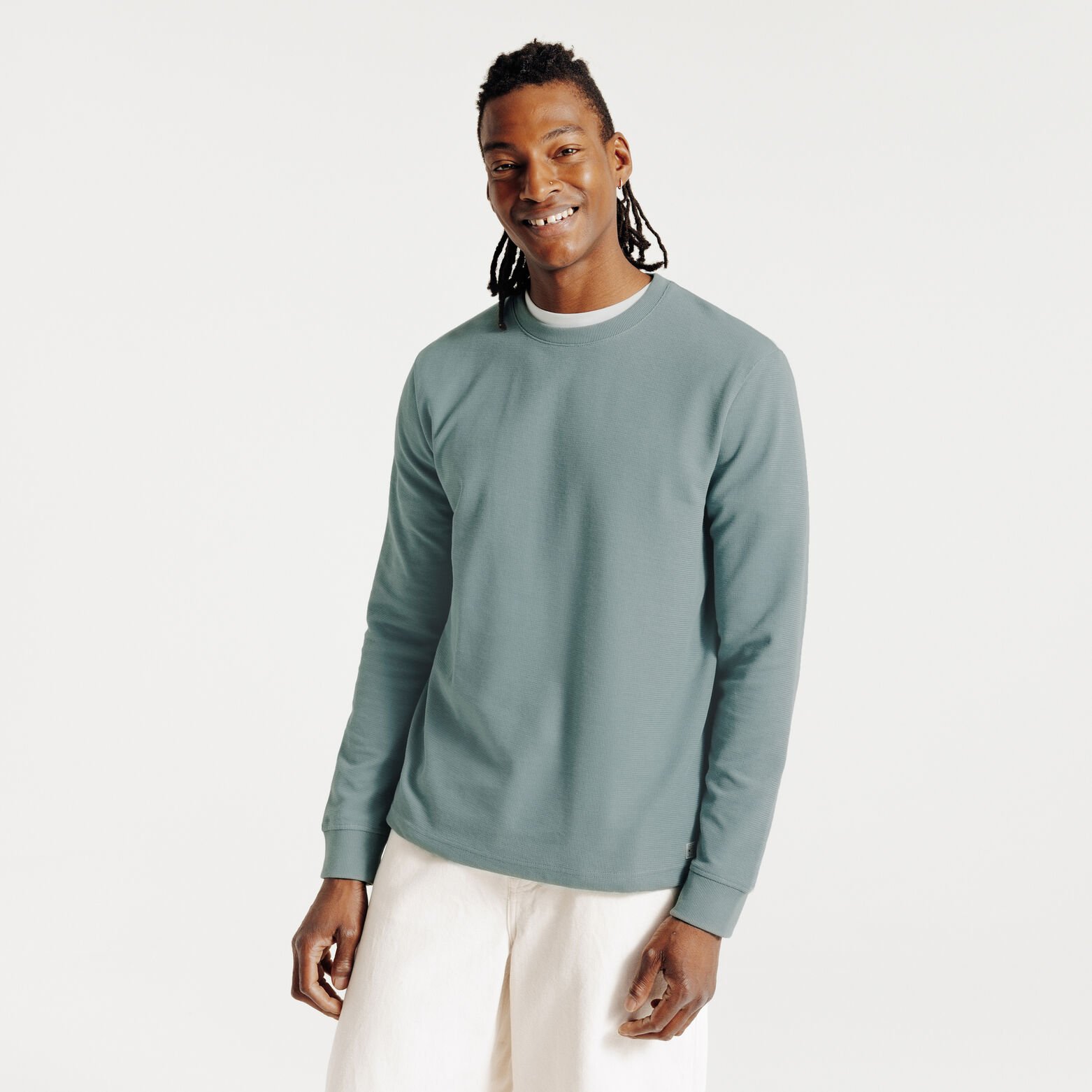 Tee shirt manches longues matière reliéfée