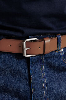 Ceinture large en cuir