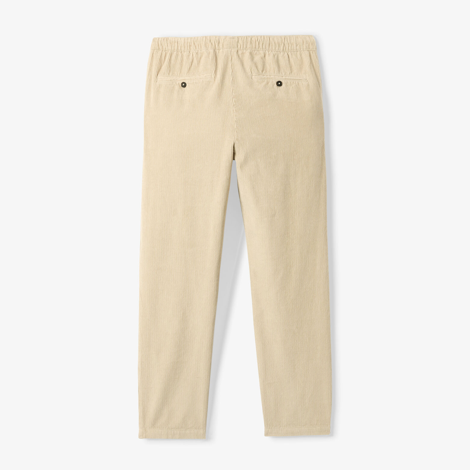 Pantalon tapered taille &eacute;lastiqu&eacute;e en velours