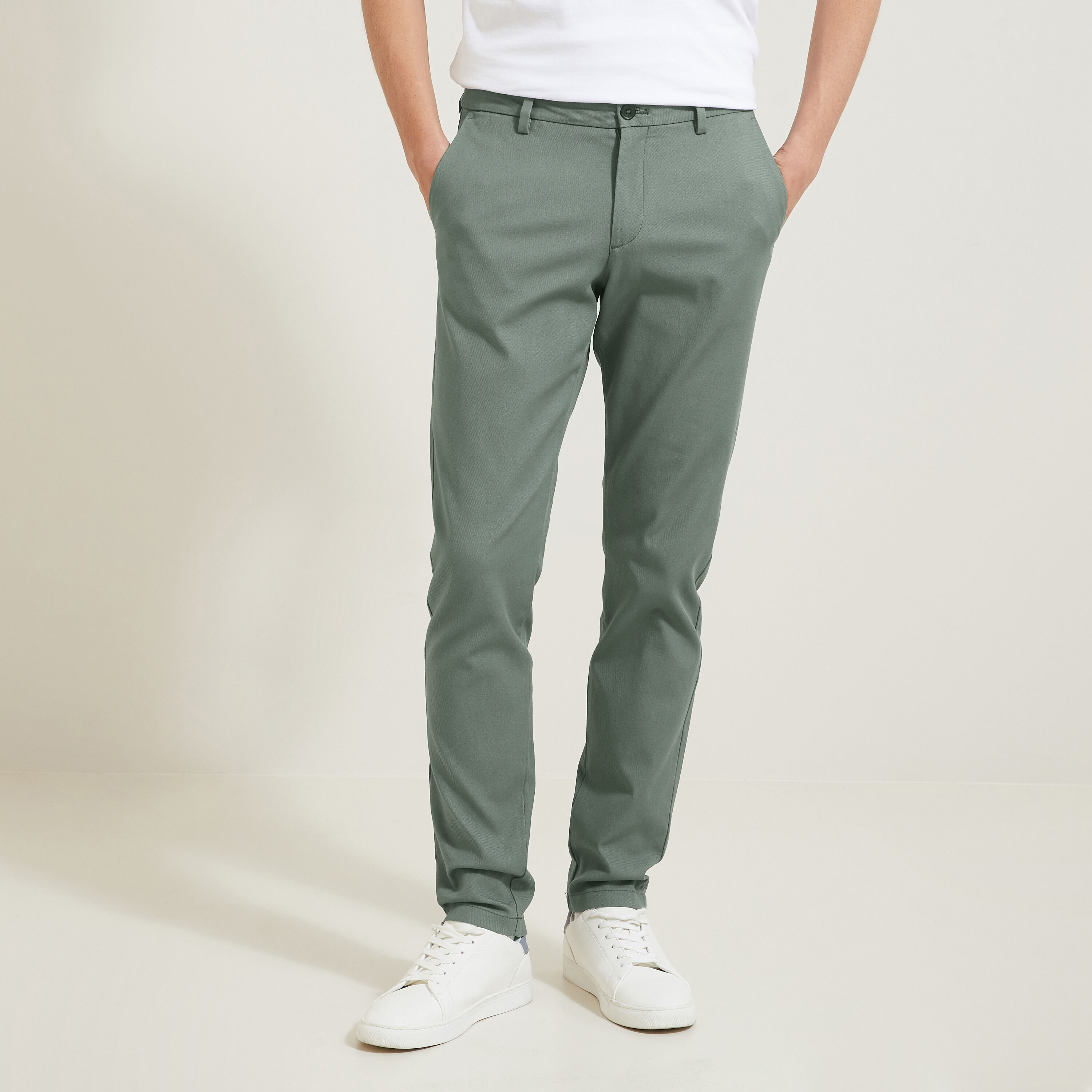 Pantalon chino slim urbain