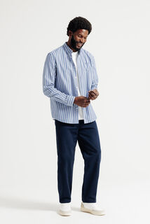 Gekleurd streepjeshemd in katoen