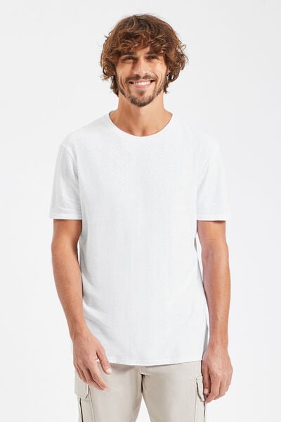 T-shirt blanc homme