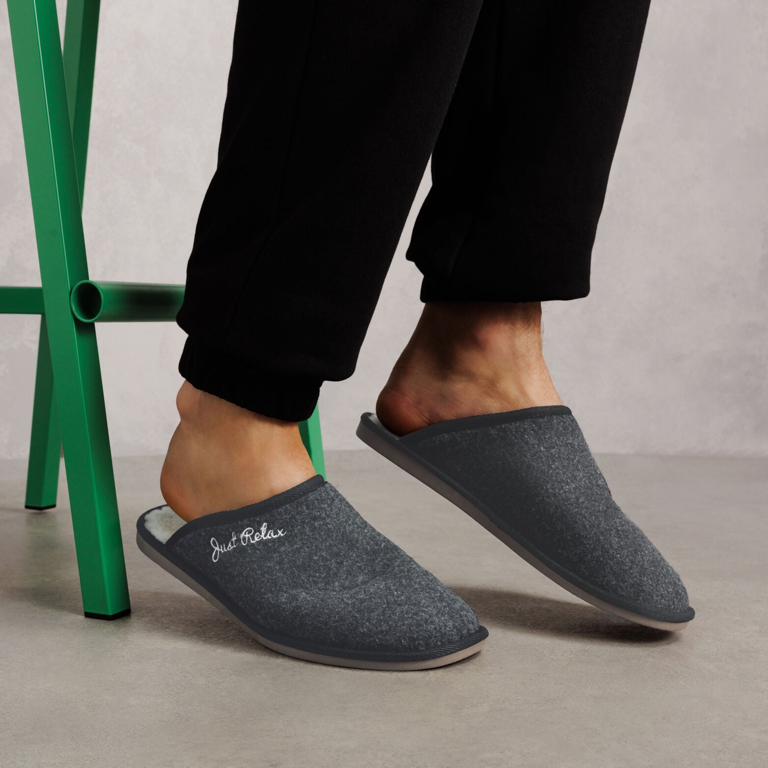 Chaussons sabots fourr&eacute;s