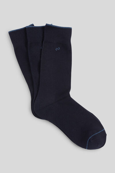 Lot De 2 Paires Chaussettes ESPRIT Basic Uni Mi-Mollet Coton Bio Homme