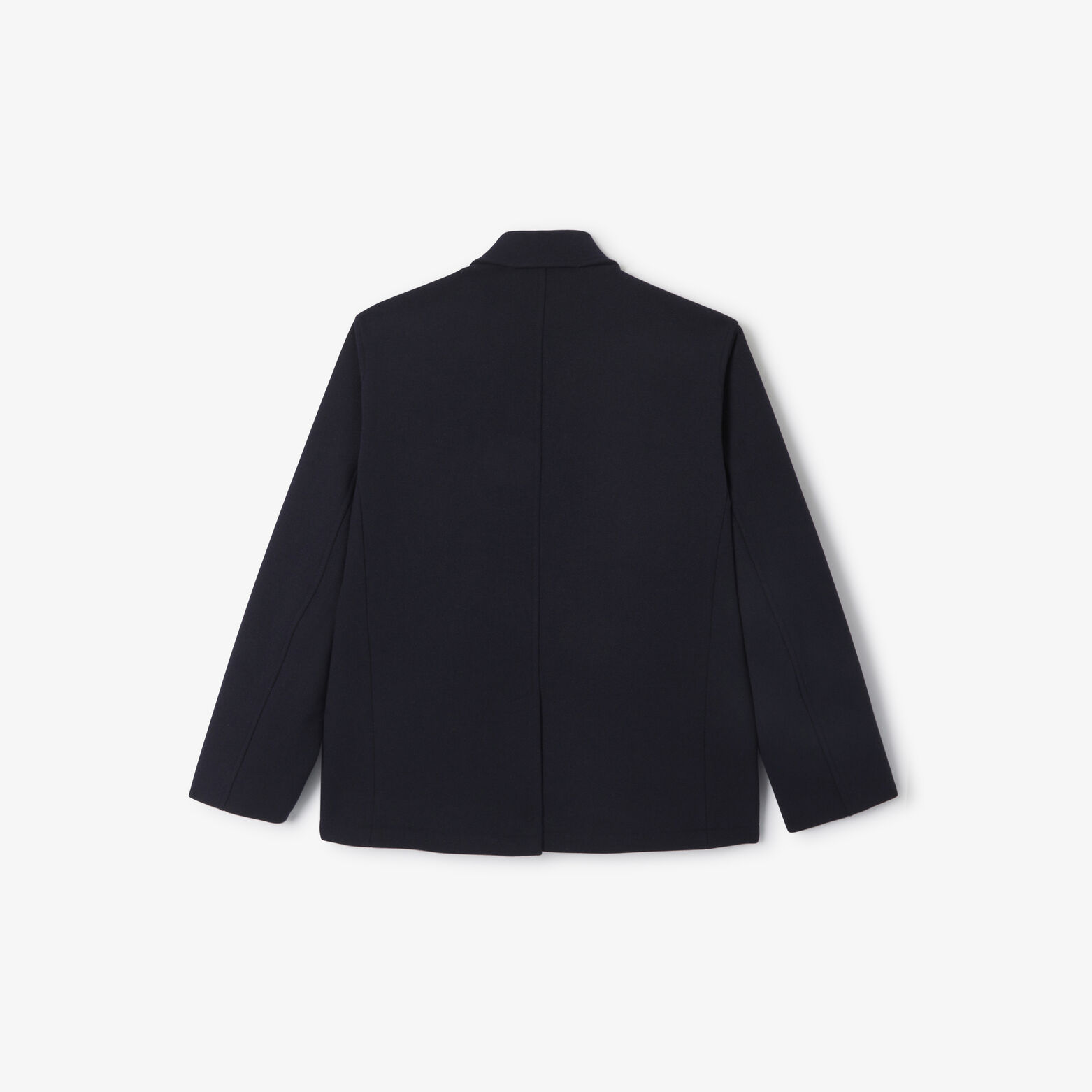 Korte mantel gekruiste knoopsluiting