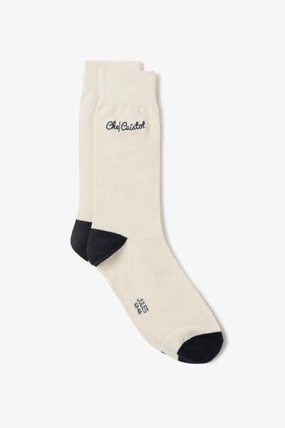Chaussettes hautes &agrave; message