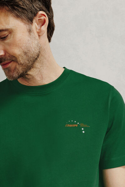 Tee shirt imprim&eacute; dos licence l'&Eacute;quipe