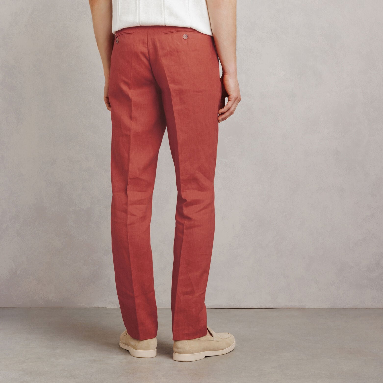 100% linnen kostuumbroek comfort fit