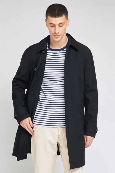 Trench col chemise Noir
