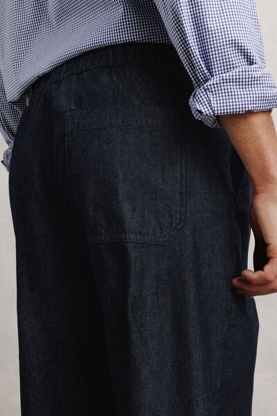 Loose jeans met elastische taille