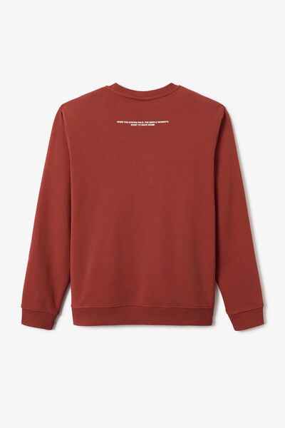 Sweat col rond imprim&eacute; devant dos
