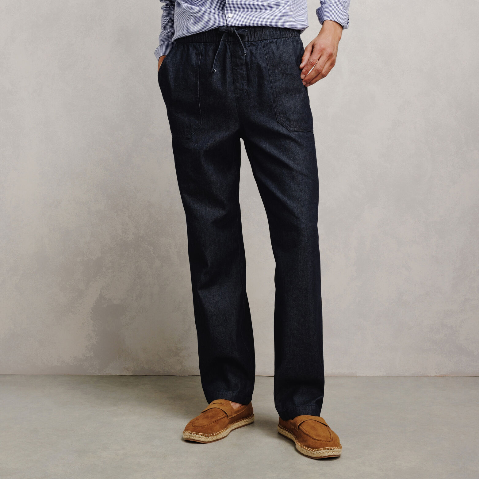 Jean loose taille &eacute;lastiqu&eacute;e