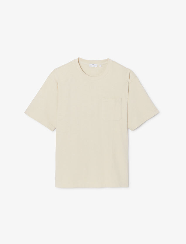 Tee shirt matière éponge col rond