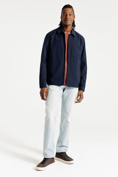 Pull col rond jeux de points fantaisie