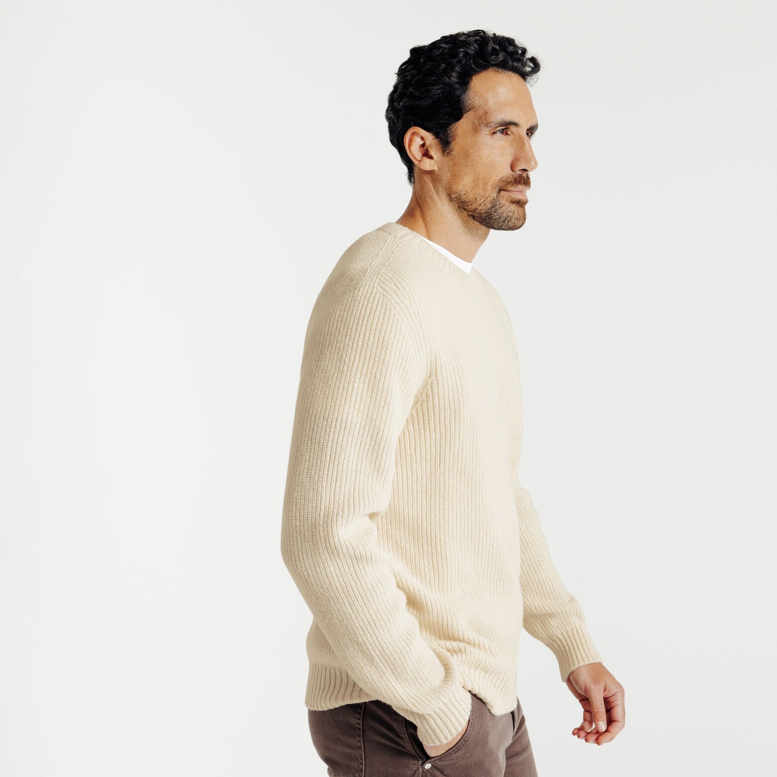 Pull mérinos cachemire Made in France