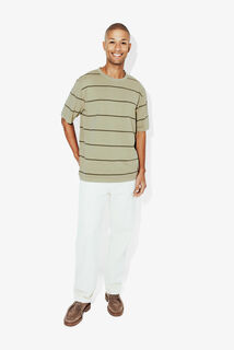 Tee shirt ray&eacute; col rond