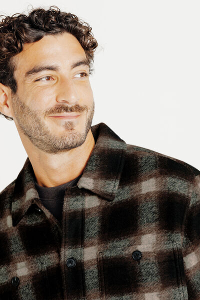 Surchemise à carreaux