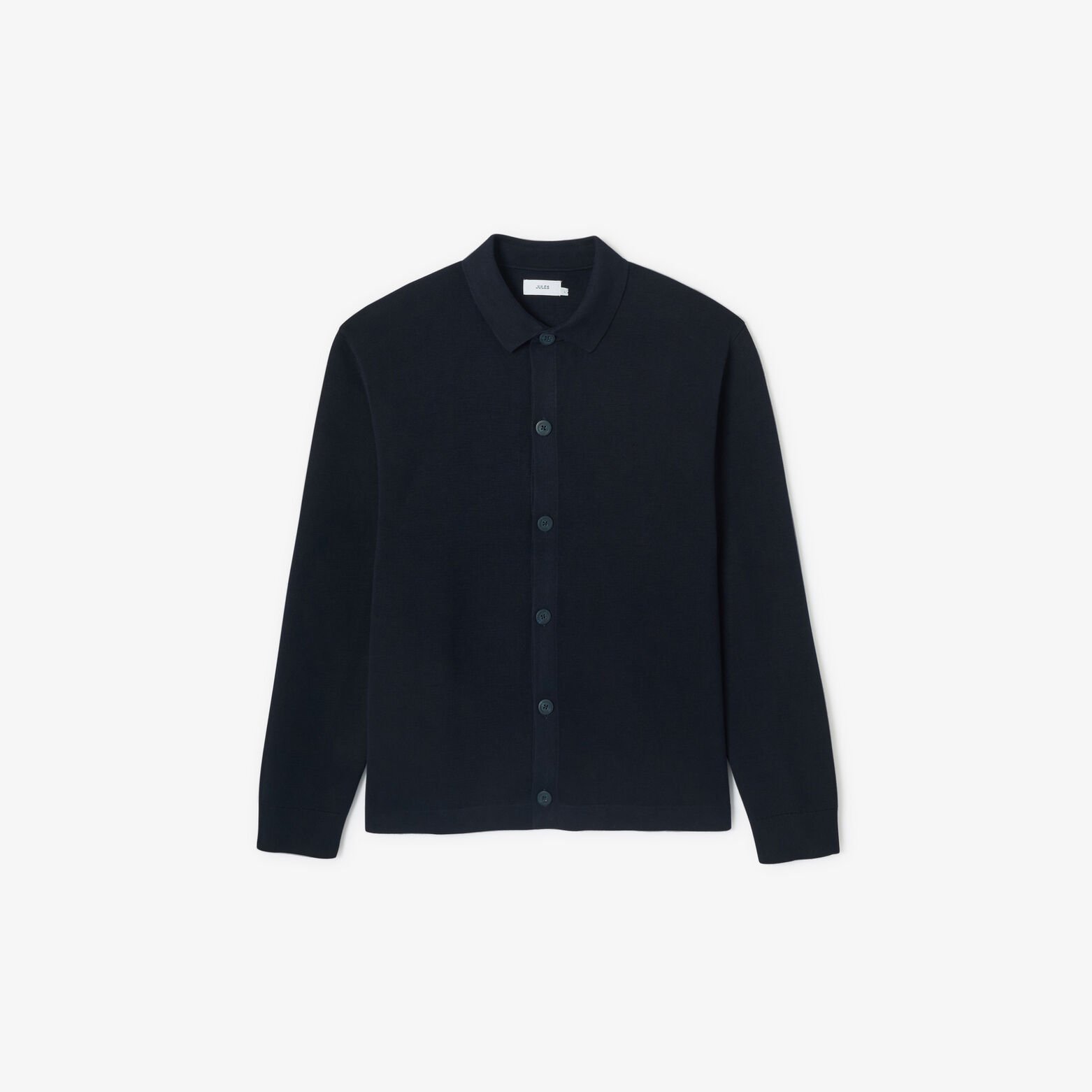 Gilet cardigan boutonné col polo