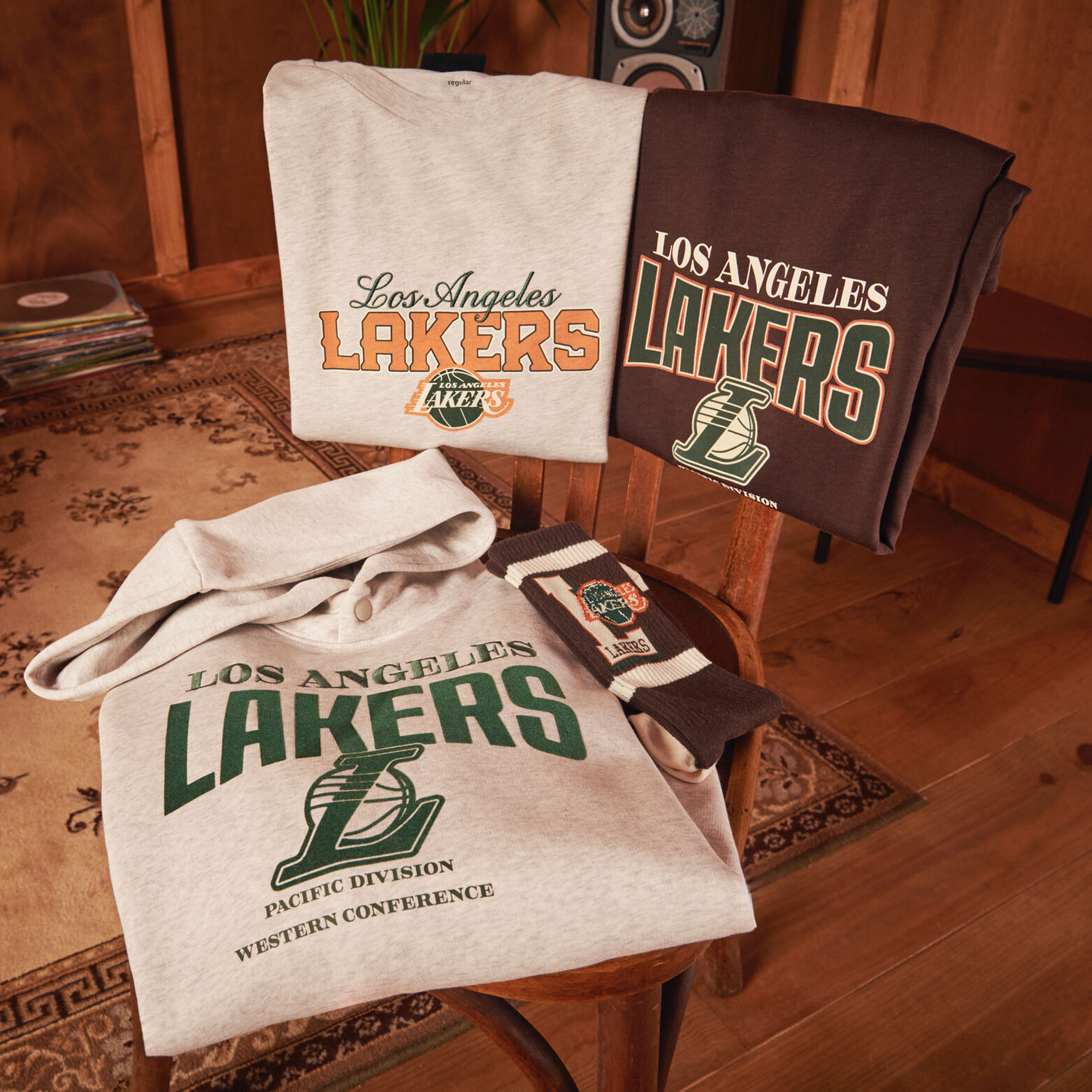 Chaussettes Los Angeles Lakers licence NBA