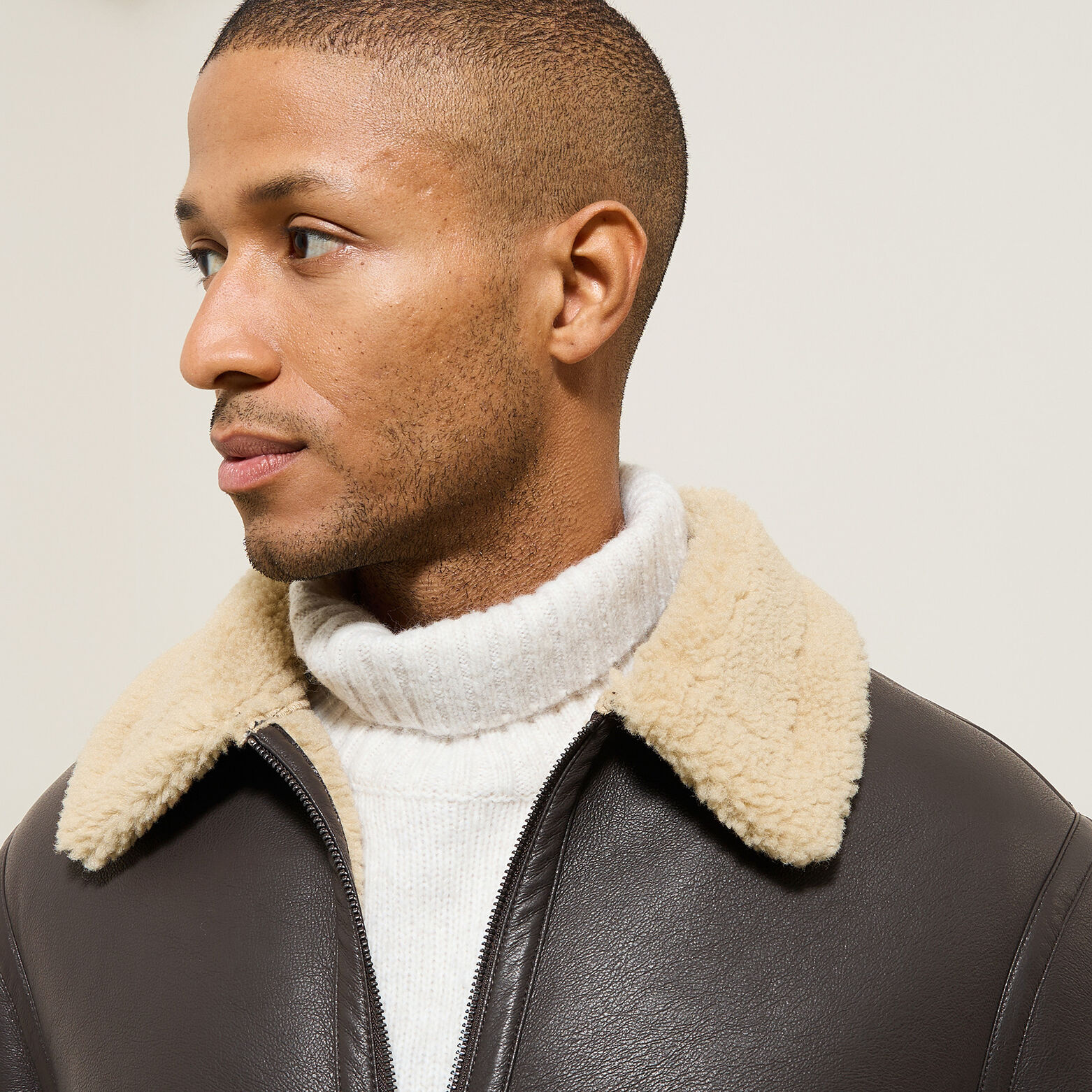 Blouson bombardier en sherpa