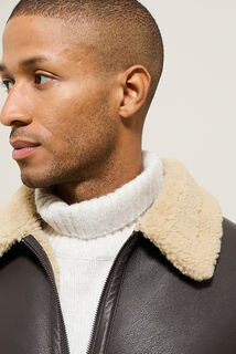 Blouson bombardier en sherpa