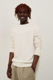 Pull col rond m&eacute;lange m&eacute;rinos cachemire