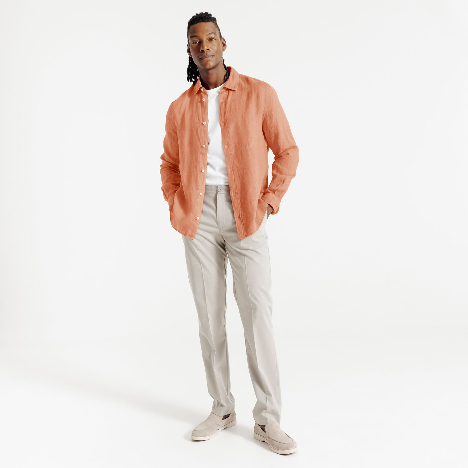 Chemise en lin regular