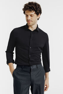 Extra slim fit polyamide elastaan overhemd