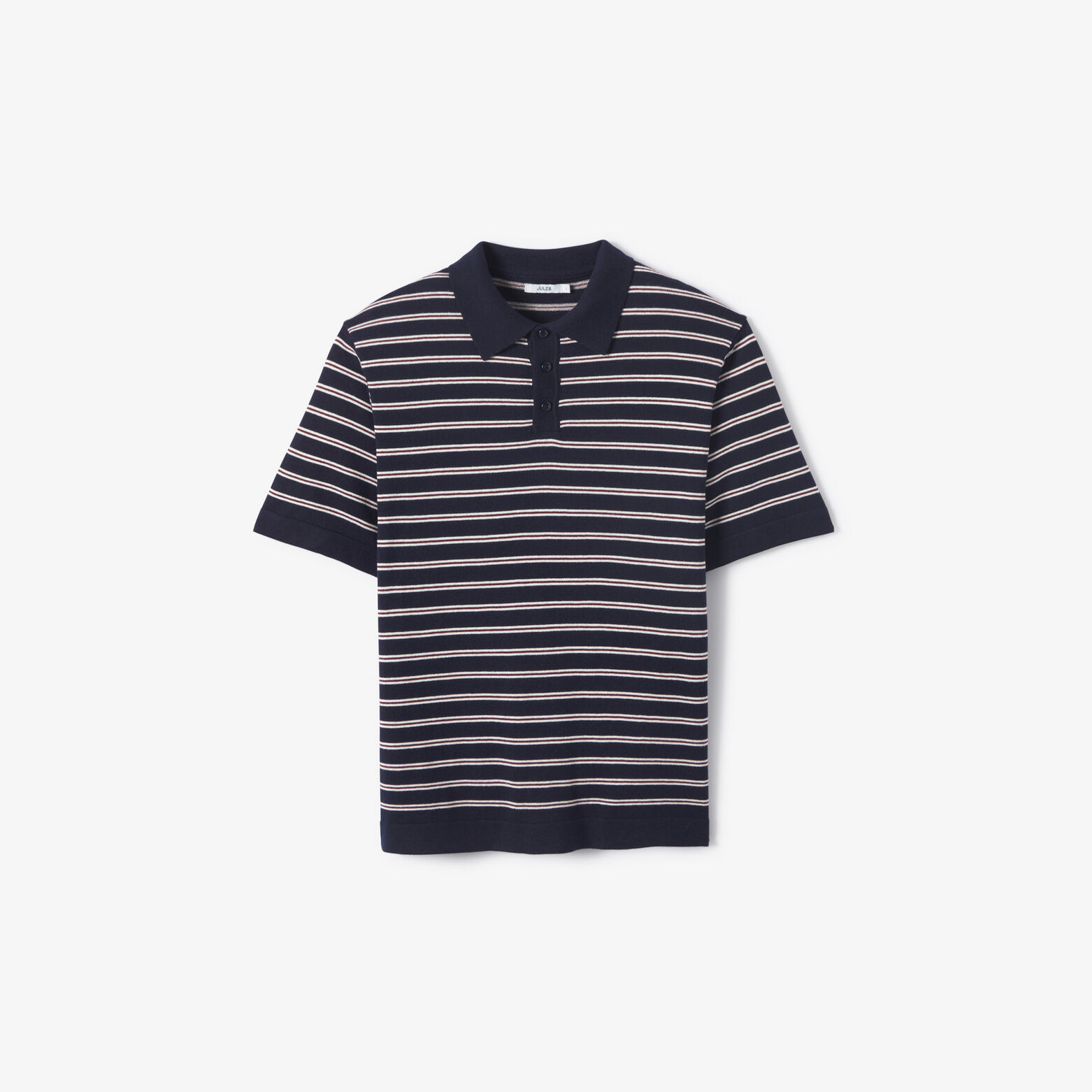 Polo en maille rayures