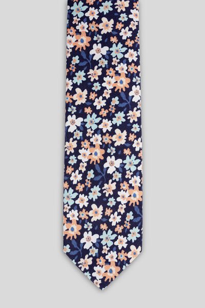 Cravate motif fleuri