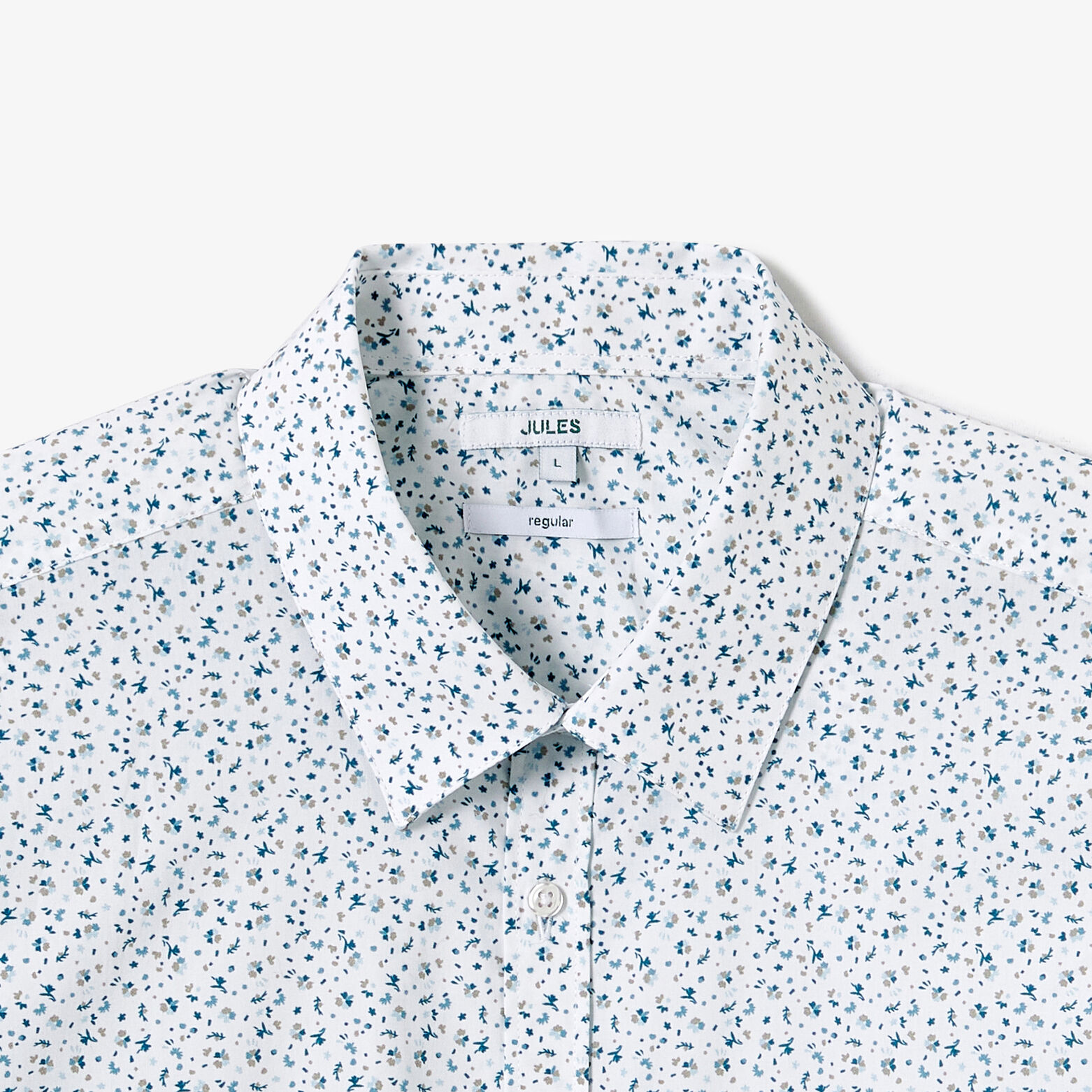 Chemisette en coton fleurie regular