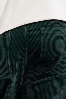 Pantalon en velours taille &eacute;lastiqu&eacute;e