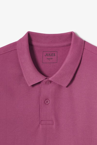 Polo manches courtes piqu&eacute; uni