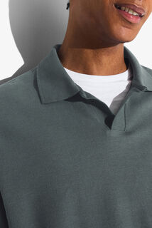 Polo manches longues col resort
