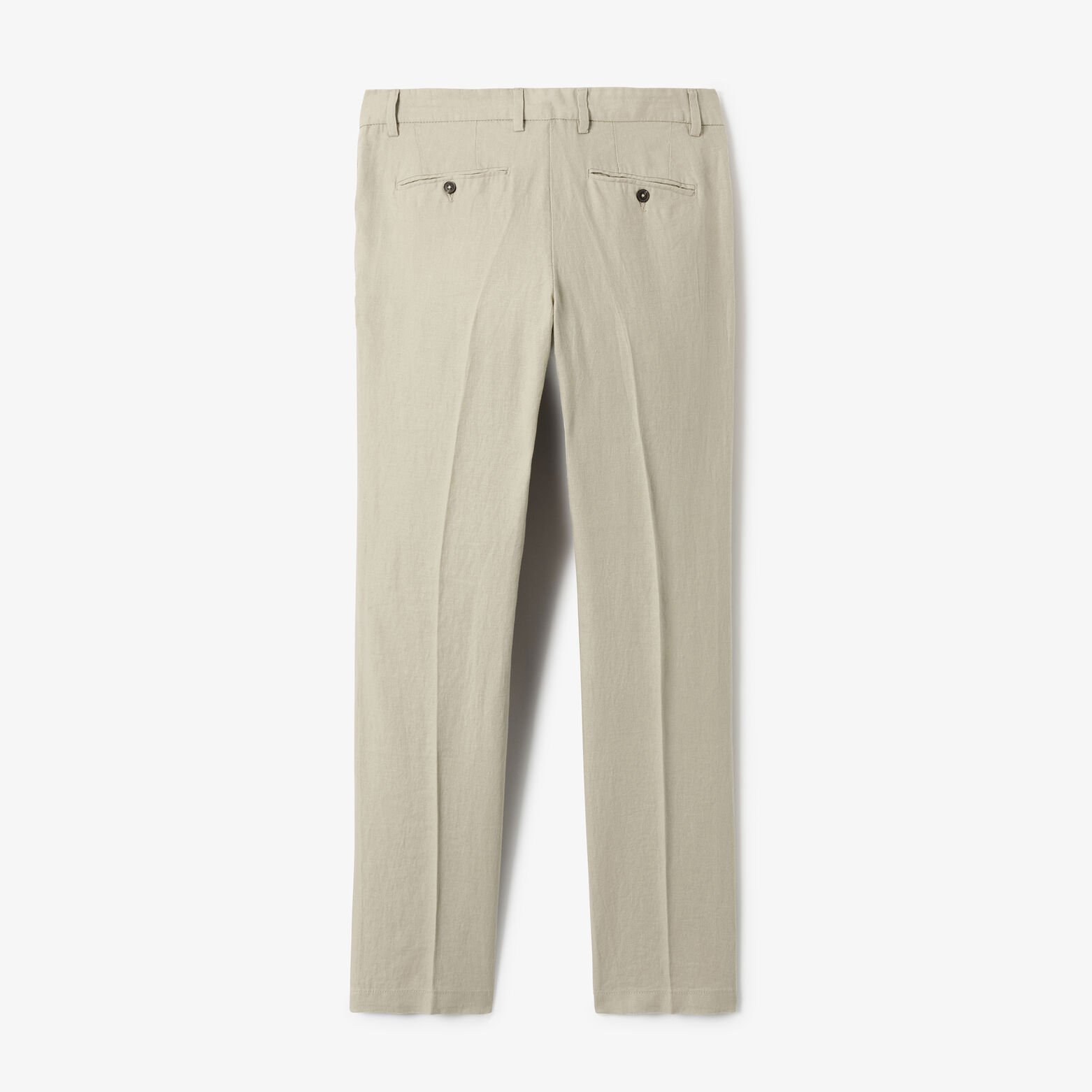 Pantalon chino straight 100% lin