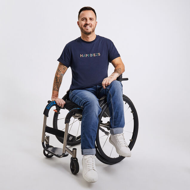 Tee-shirt print pour personne à mobilité réduite