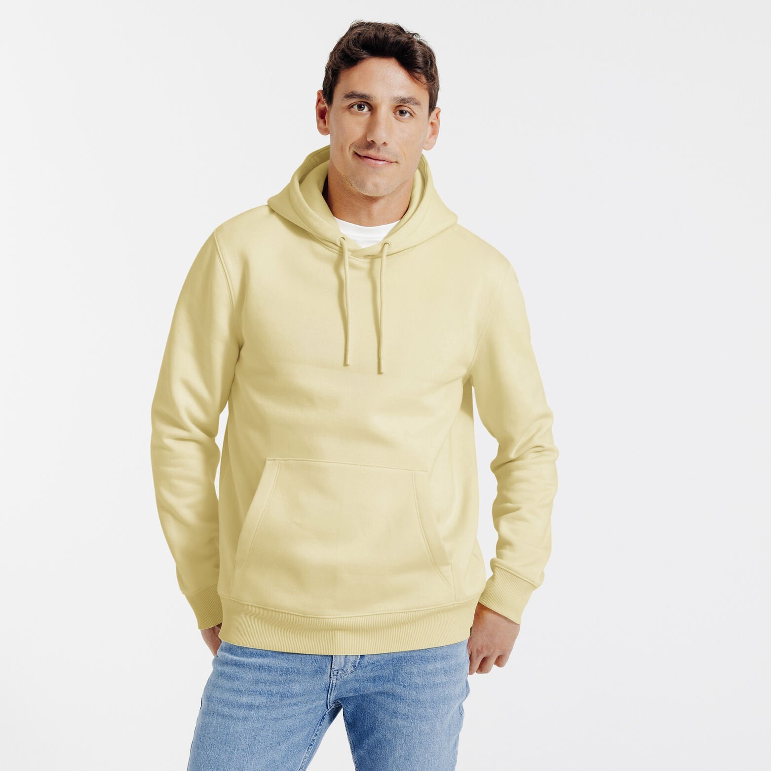 Effen sweater met kap