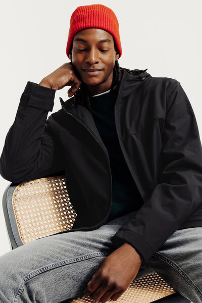 Blouson zipp&eacute; &agrave; capuche