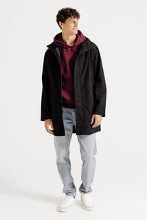 Parka longue waterproof &agrave; capuche