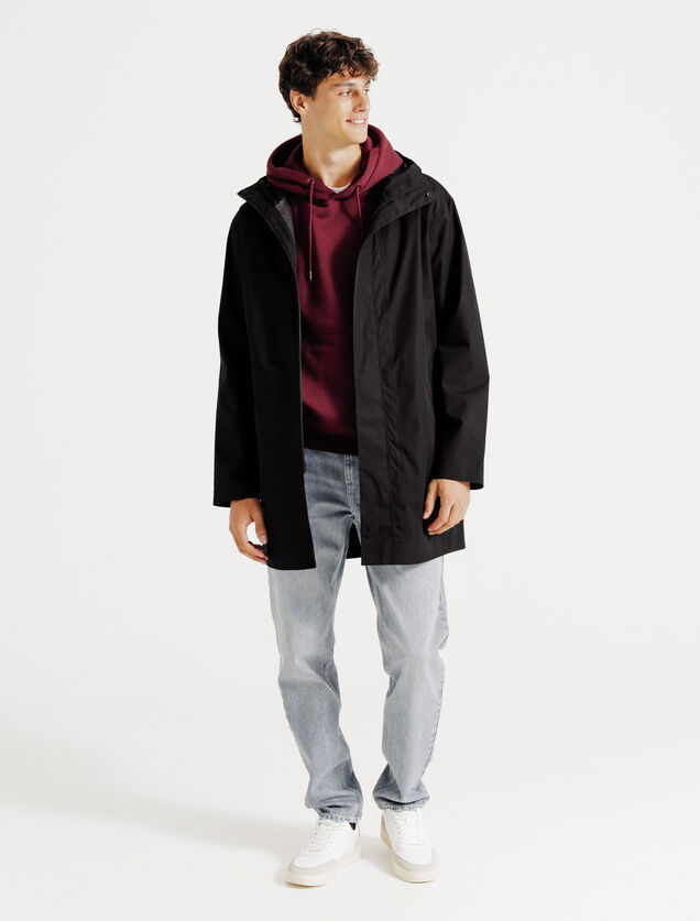 Parka longue waterproof &agrave; capuche