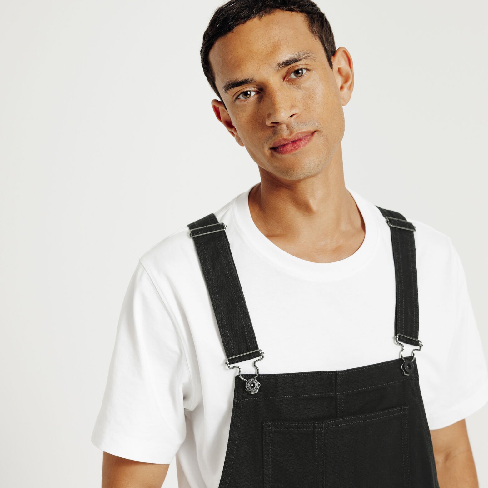 Salopette matière canvas